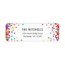 Search for rainbow return address labels Cute