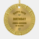 Search for 50th birthday ornaments Modern