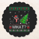 Search for funny christmas coasters Black