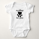 Search for dog lover baby clothes My siblings have paws