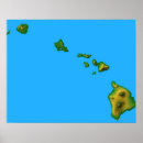 Search for hawaii map posters Green