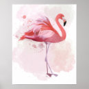 Search for flamingo posters Watercolor