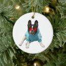 Search for french bulldog ornaments Red