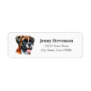 Search for boxer return address labels Cute