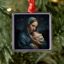 Search for blessed virgin mary ornaments Baby jesus