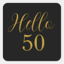 Search for 50th birthday stickers Black gold