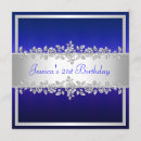 Search for royal blue 70th birthday invitations Silver