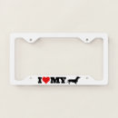 Search for dachshund license plates I love my