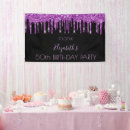 Search for purple 50th birthday party decor Black