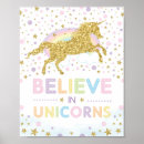 Search for unicorn believe in magic posters Girl