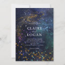Search for celestial wedding invitations Navy blue