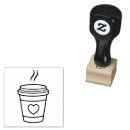 Search for coffee cup rubber stamps Cafe