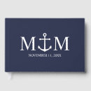 Search for anchor wedding guest books Navy