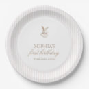 Search for vintage bunny plates Bunny first birthday