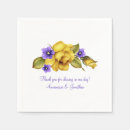 Search for yellow rose napkins Elegant