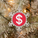 Search for dollar sign ornaments Money