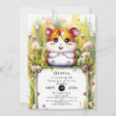 Search for hamster birthday invitations Watercolor