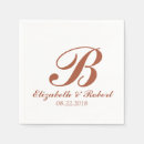 Search for terracotta napkins Initial