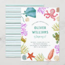 Search for under the sea birthday invitations Summer