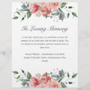 Search for memorial on wedding programs Simple