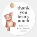 Search for teddy bear baby shower stickers Watercolor