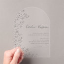 Search for black acrylic wedding invitations Simple