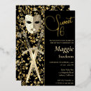 Search for masquerade sweet 16 invitations Elegant