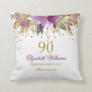 Search for 90th birthday pillows Gold