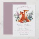 Search for fox wedding invitations Watercolor