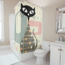 Search for retro cats shower curtains Mid century
