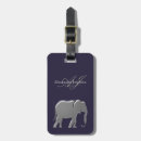 Search for elephant luggage tags Monogrammed