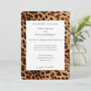 Search for leopard print wedding invitations Brown