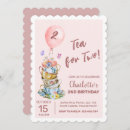 Search for tea for two birthday invitations Girl 2nd birthday
