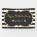 Search for black and white stripes banners Happy birthday