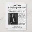 Search for funny bachelor party invitations Black and white