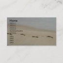 Search for footprints business cards water