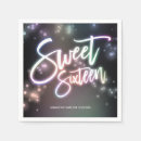 Search for glow in the dark napkins Dinner sweet 16