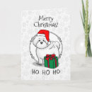 Search for bichon frise christmas cards Santa