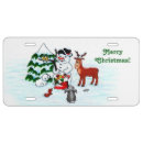 Search for merry christmas license plates Snowman