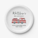 Search for red truck paper plates Birthday