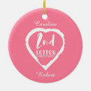 Search for 2nd anniversary ornaments Heart