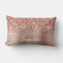 Search for rose gold pillows Brushed metal