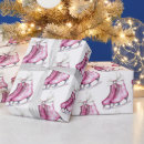 Search for ice skate wrapping paper Pink