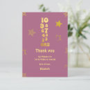 Search for new year thank you cards Gold