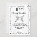 Search for funeral party invitations Rip to my 20s