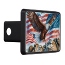 Search for patriotic trailer hitch covers Bald eagle