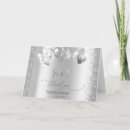 Search for 80th birthday thank you cards Silver