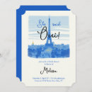 Search for paris bridal shower invitations Blue