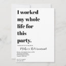 Search for funny retirement party invitations Modern