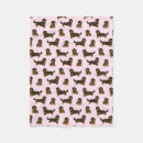 Search for dachshund fleece blankets Doxie